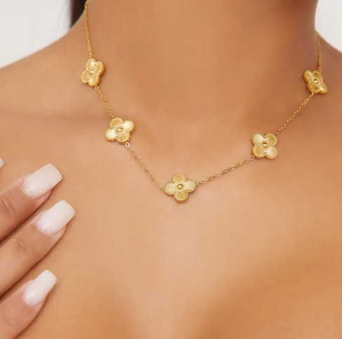 Lucky Clover Gold Rush Necklace
